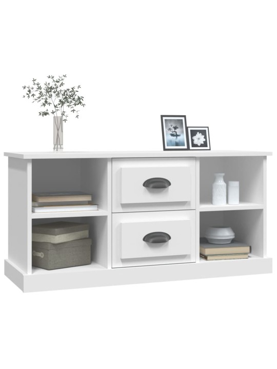 TV skříňka bílá 99,5 x 35,5 x 48 cm kompozitní dřevo
