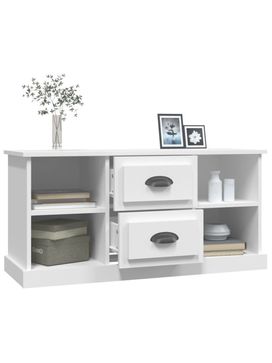 TV skříňka bílá 99,5 x 35,5 x 48 cm kompozitní dřevo