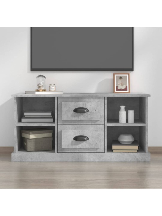 TV skříňka betonově šedá 99,5 x 35,5 x 48 cm kompozitní dřevo