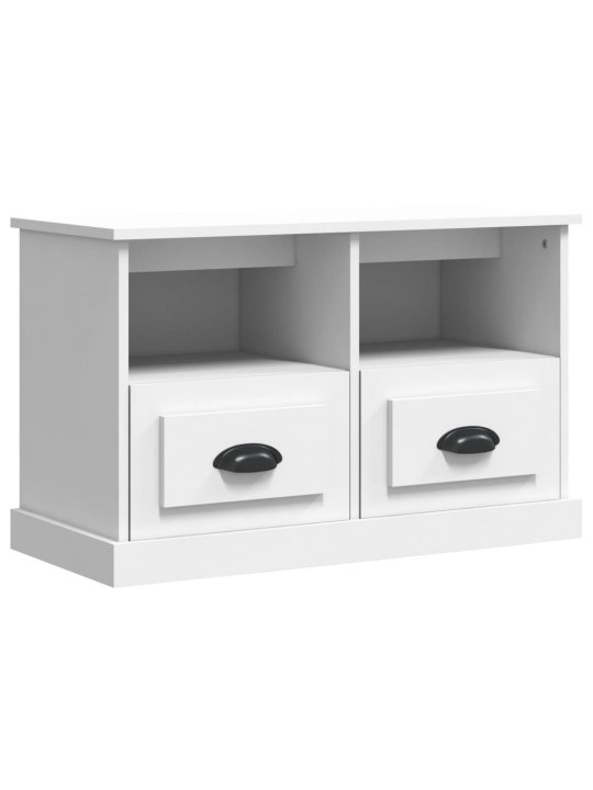 TV skříňka bílá 80 x 35 x 50 cm kompozitní dřevo