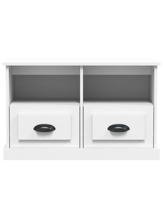 TV skříňka bílá 80 x 35 x 50 cm kompozitní dřevo