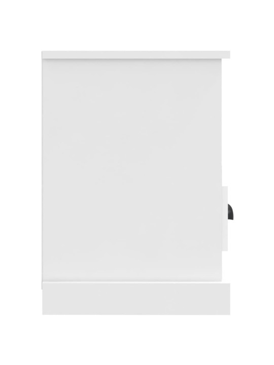 TV skříňka bílá 80 x 35 x 50 cm kompozitní dřevo
