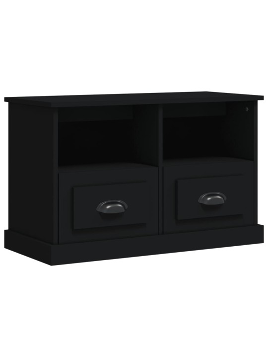 TV skříňka černá 80 x 35 x 50 cm kompozitní dřevo