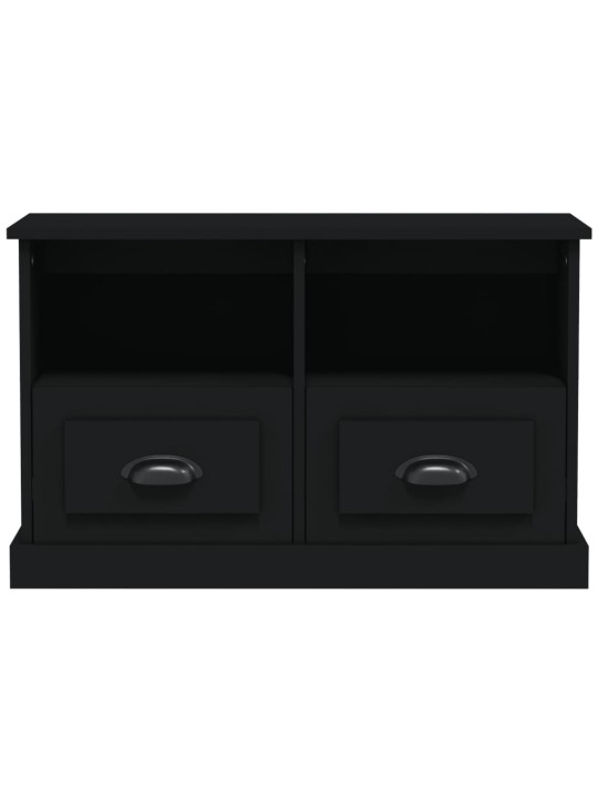 TV skříňka černá 80 x 35 x 50 cm kompozitní dřevo