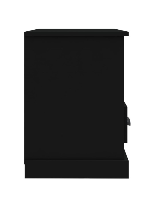 TV skříňka černá 80 x 35 x 50 cm kompozitní dřevo