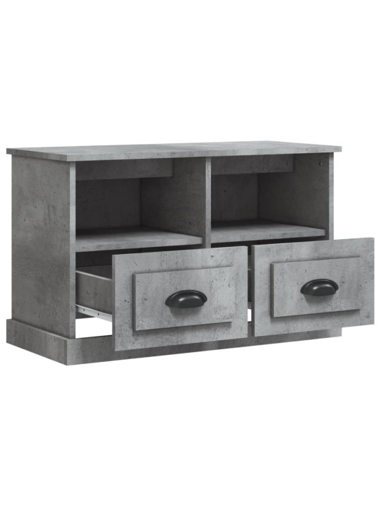 TV skříňka betonově šedá 80 x 35 x 50 cm kompozitní dřevo