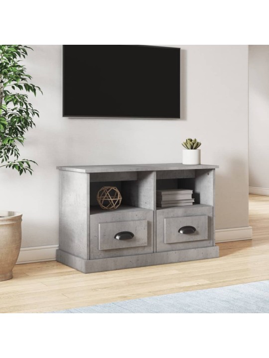 TV skříňka betonově šedá 80 x 35 x 50 cm kompozitní dřevo