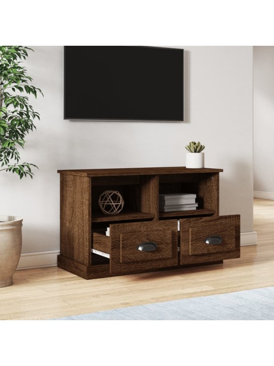 TV skříňka hnědý dub 80 x 35 x 50 cm kompozitní dřevo