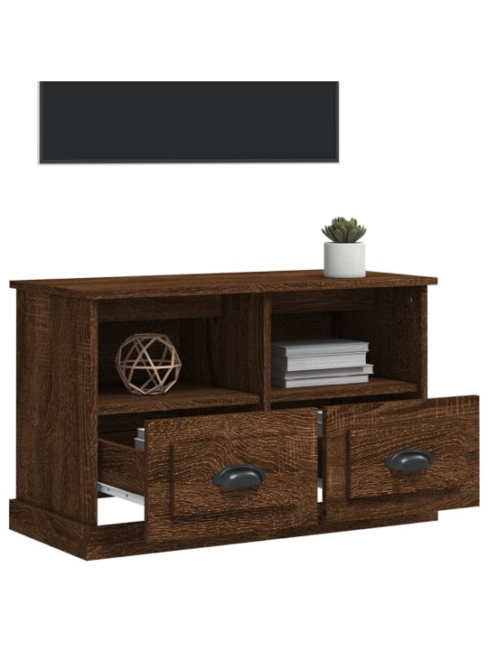 TV skříňka hnědý dub 80 x 35 x 50 cm kompozitní dřevo