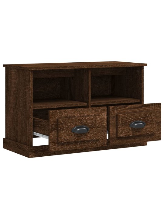 TV skříňka hnědý dub 80 x 35 x 50 cm kompozitní dřevo