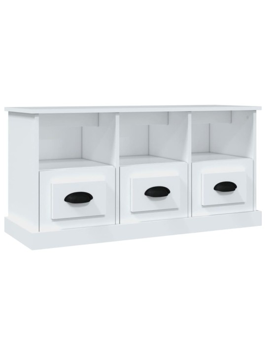 TV skříňka bílá 100 x 35 x 50 cm kompozitní dřevo