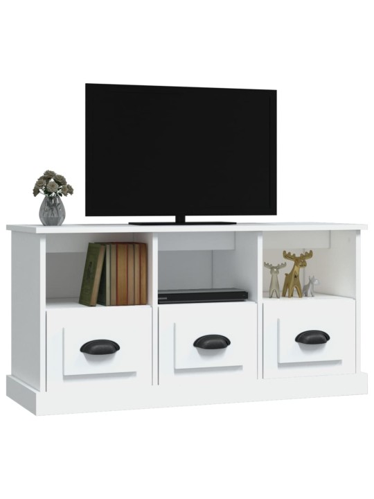 TV skříňka bílá 100 x 35 x 50 cm kompozitní dřevo