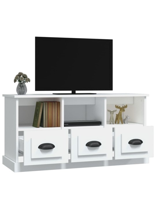 TV skříňka bílá 100 x 35 x 50 cm kompozitní dřevo
