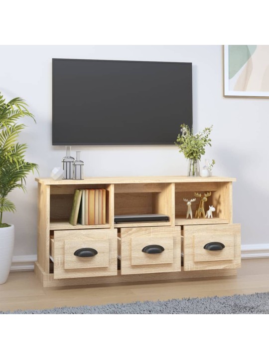 TV skříňka dub sonoma 100 x 35 x 50 cm kompozitní dřevo