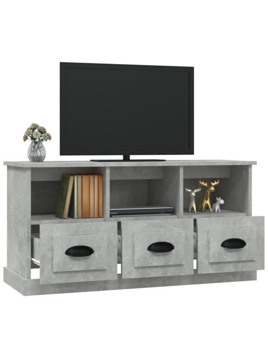 TV skříňka betonově šedá 100 x 35 x 50 cm kompozitní dřevo