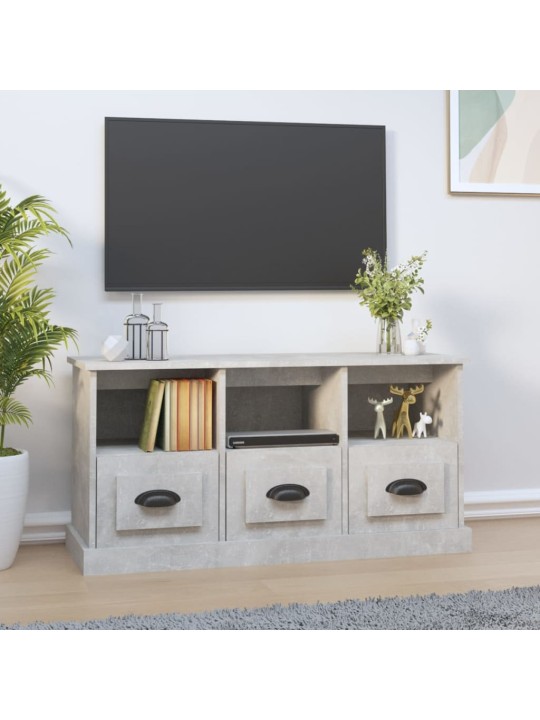 TV skříňka betonově šedá 100 x 35 x 50 cm kompozitní dřevo