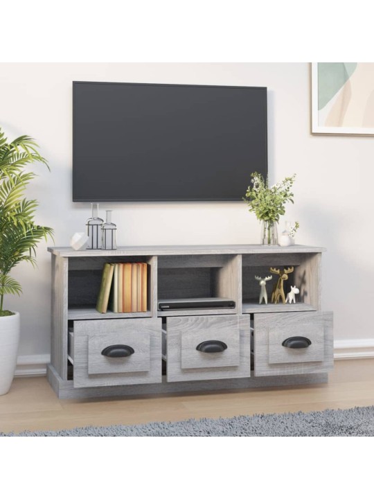 TV skříňka šedá sonoma 100 x 35 x 50 cm kompozitní dřevo