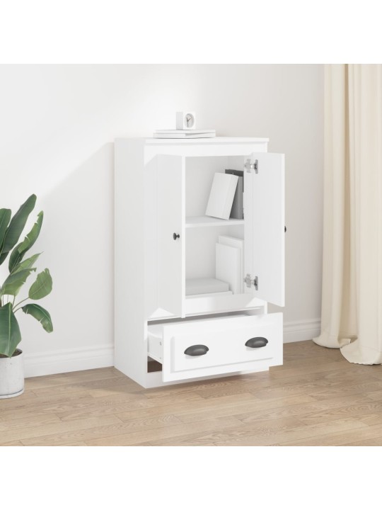 Skříň highboard bílá 60 x 35,5 x 103,5 kompozitní dřevo