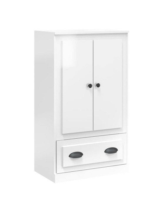 Skříň highboard lesklá bílá 60 x 35,5 x 103,5 kompozitní dřevo