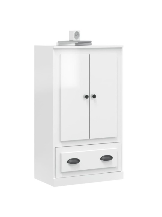 Skříň highboard lesklá bílá 60 x 35,5 x 103,5 kompozitní dřevo