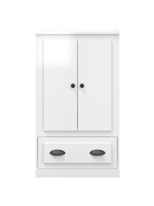 Skříň highboard lesklá bílá 60 x 35,5 x 103,5 kompozitní dřevo