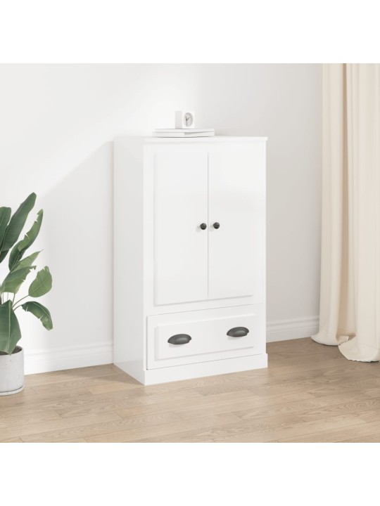 Skříň highboard lesklá bílá 60 x 35,5 x 103,5 kompozitní dřevo