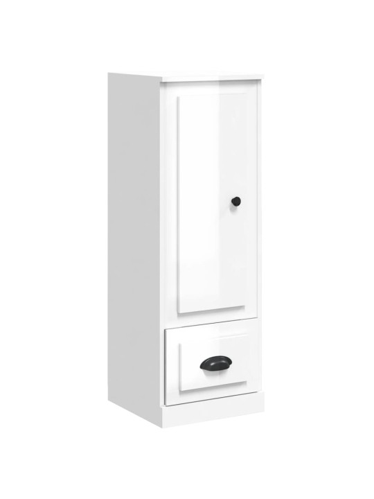 Skříň highboard lesklá bílá 36 x 35,5 x 103,5 kompozitní dřevo