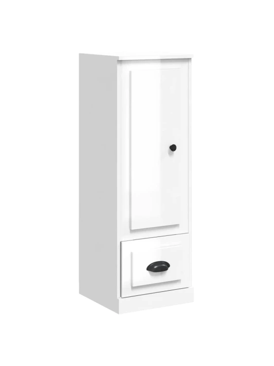 Skříň highboard lesklá bílá 36 x 35,5 x 103,5 kompozitní dřevo