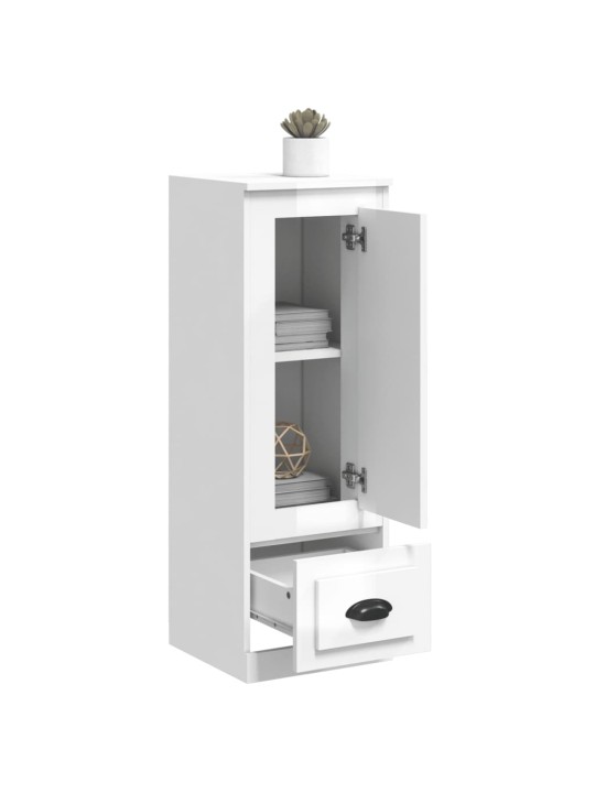 Skříň highboard lesklá bílá 36 x 35,5 x 103,5 kompozitní dřevo
