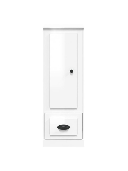 Skříň highboard lesklá bílá 36 x 35,5 x 103,5 kompozitní dřevo