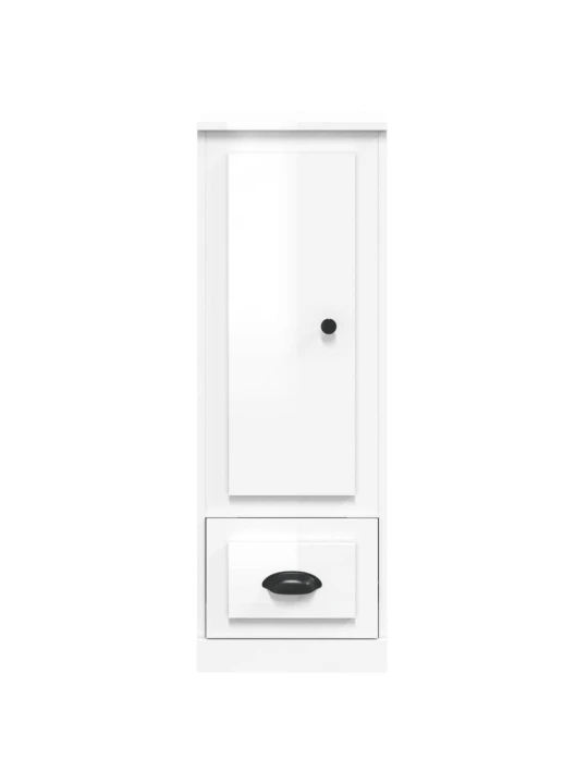 Skříň highboard lesklá bílá 36 x 35,5 x 103,5 kompozitní dřevo