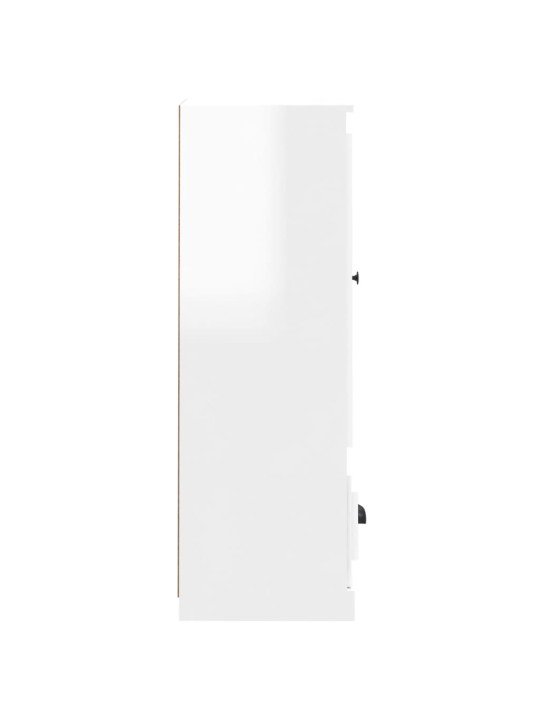 Skříň highboard lesklá bílá 36 x 35,5 x 103,5 kompozitní dřevo