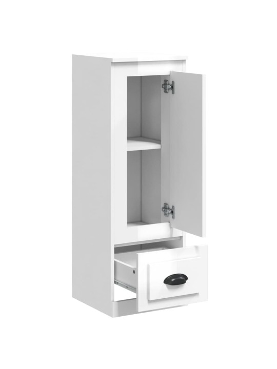 Skříň highboard lesklá bílá 36 x 35,5 x 103,5 kompozitní dřevo