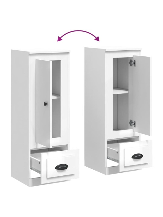 Skříň highboard lesklá bílá 36 x 35,5 x 103,5 kompozitní dřevo