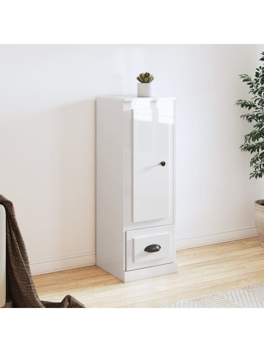 Skříň highboard lesklá bílá 36 x 35,5 x 103,5 kompozitní dřevo