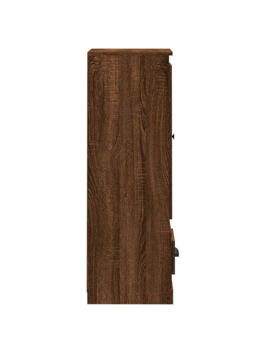 Skříň highboard hnědý dub 36 x 35,5 x 103,5 kompozitní dřevo