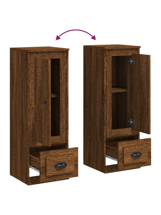 Skříň highboard hnědý dub 36 x 35,5 x 103,5 kompozitní dřevo