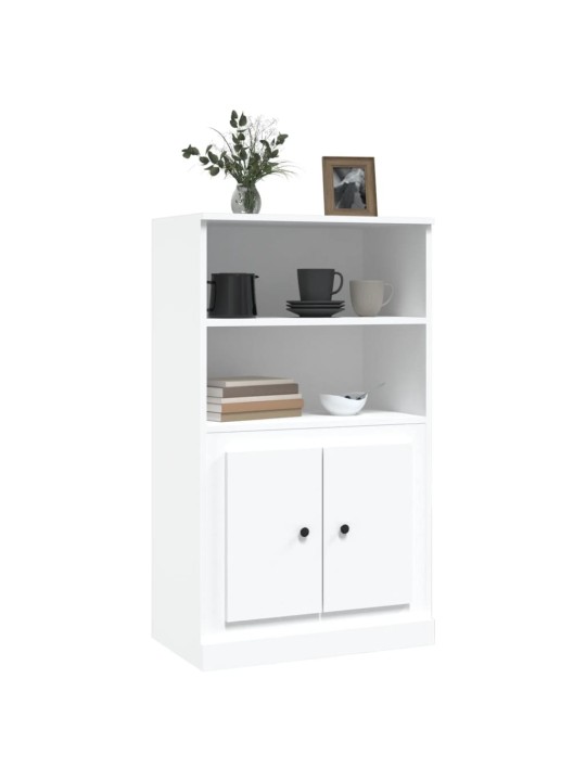 Skříň highboard bílá 60 x 35,5 x 103,5 kompozitní dřevo