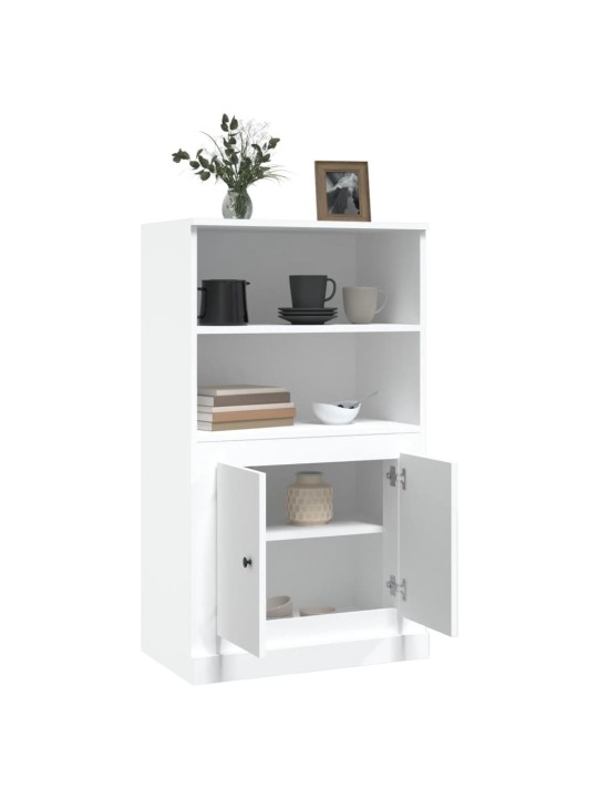 Skříň highboard bílá 60 x 35,5 x 103,5 kompozitní dřevo