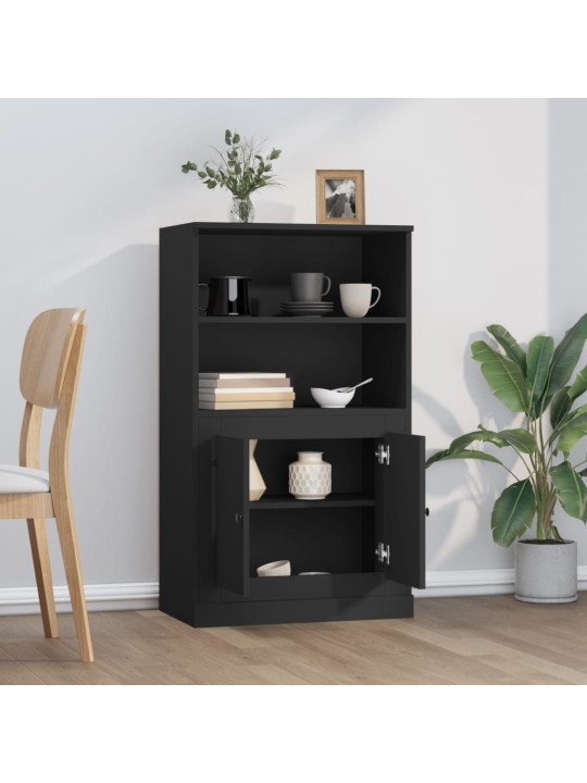 Skříň highboard černá 60 x 35,5 x 103,5 kompozitní dřevo