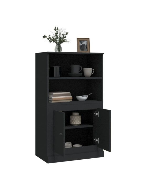 Skříň highboard černá 60 x 35,5 x 103,5 kompozitní dřevo