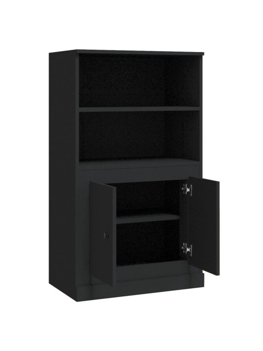 Skříň highboard černá 60 x 35,5 x 103,5 kompozitní dřevo