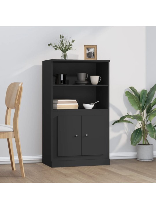 Skříň highboard černá 60 x 35,5 x 103,5 kompozitní dřevo