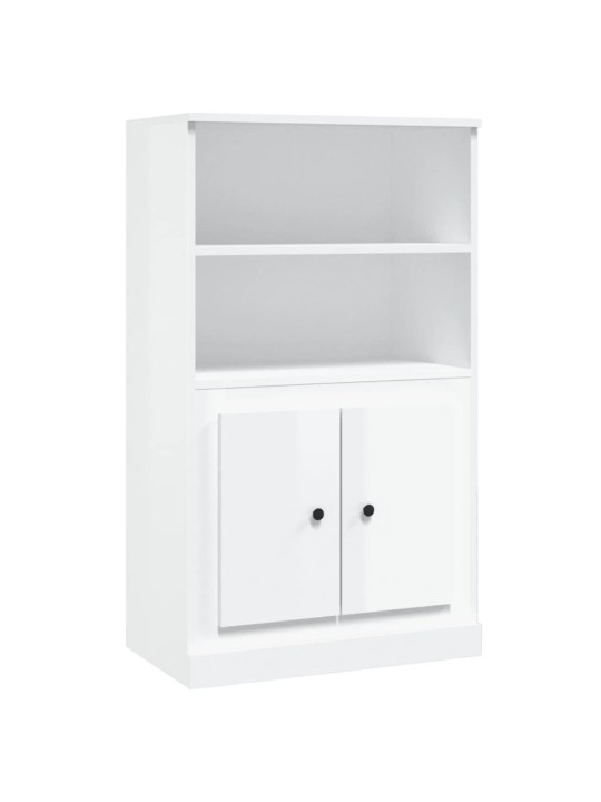 Skříň highboard lesklá bílá 60 x 35,5 x 103,5 kompozitní dřevo