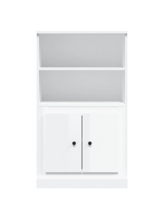 Skříň highboard lesklá bílá 60 x 35,5 x 103,5 kompozitní dřevo