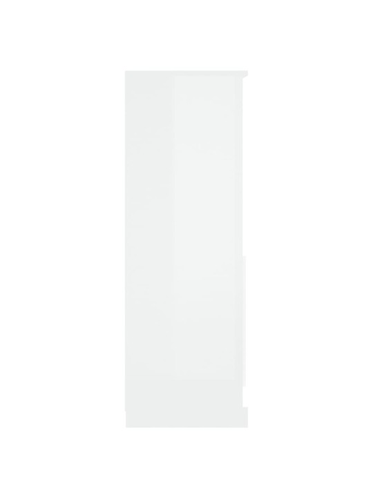 Skříň highboard lesklá bílá 60 x 35,5 x 103,5 kompozitní dřevo