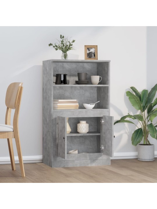 Skříň highboard betonově šedá 60x35,5x103,5 cm kompozitní dřevo