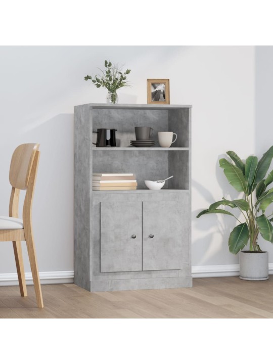 Skříň highboard betonově šedá 60x35,5x103,5 cm kompozitní dřevo