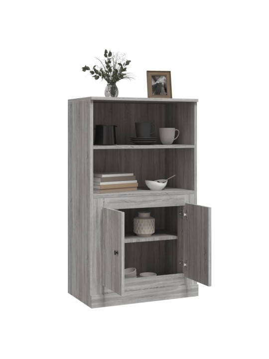 Skříň highboard šedá sonoma 60 x 35,5 x 103,5 kompozitní dřevo