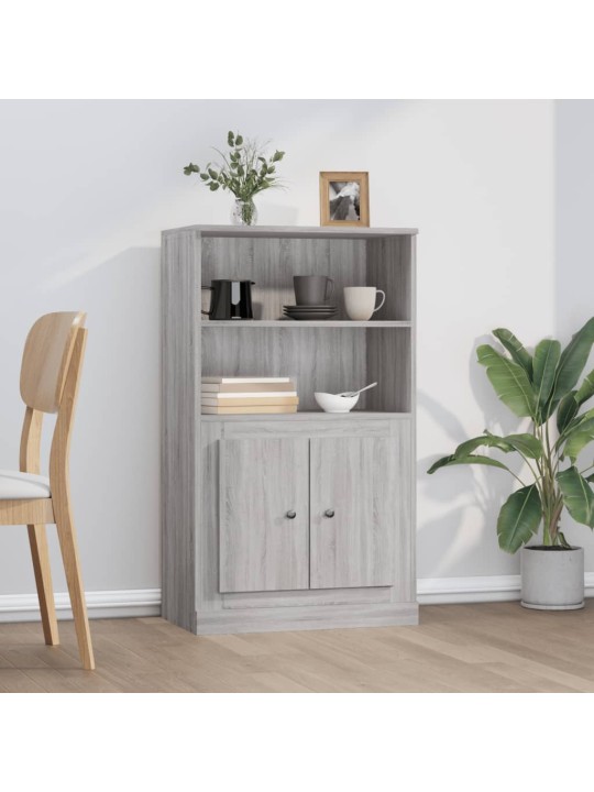 Skříň highboard šedá sonoma 60 x 35,5 x 103,5 kompozitní dřevo